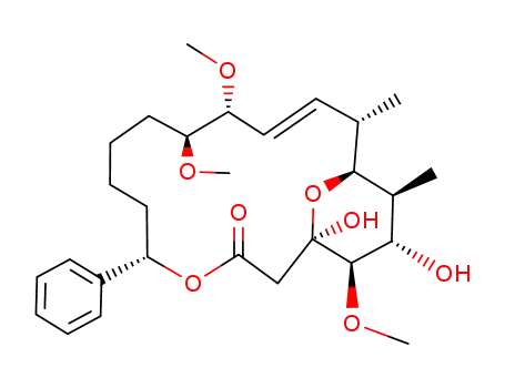 (E)-(1R,5S,10S,11R,14S,15S,16S,17S,18R)-1,17-Dihydroxy-10,11,18-trimethoxy-14,16-dimethyl-5-phenyl-4,19-dioxa-bicyclo[13.3.1]nonadec-12-en-3-one