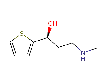 Molecular Structure of 116539-55-0 (3-Methylamino-1-(2-thienyl)-1-propanol)