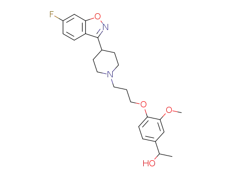 4-[3-[4-(6-fluoro-1,2-benzisoxazol-3-yl)-1-piperidinyl]-propoxy]-3-methoxy-α-methylbenzenemethanol