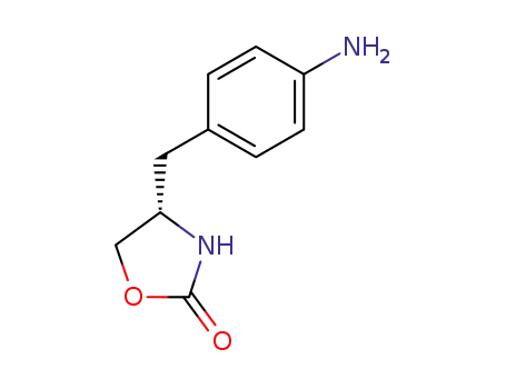 Molecular Structure of 152305-23-2 ((S)-4-(4-Aminobenzyl)-2(1H)-oxazolidinone)