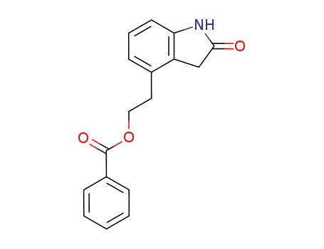 Molecular Structure of 139122-18-2 (2H-Indol-2-one, 4-[2-(benzoyloxy)ethyl]-1,3-dihydro-)