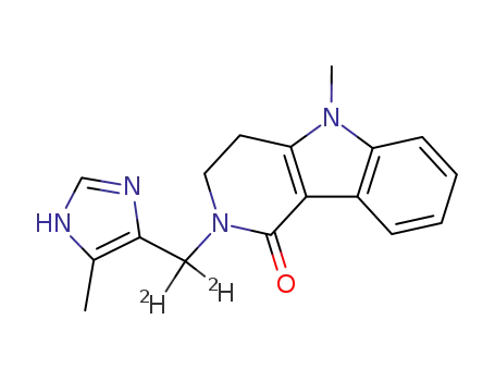 5-methyl-2-(5-methyl-1H-imidazol-4-yl-<2H2>methyl)-2,3,4,5-tetrahydro-pyrido<4,3-b>indol-1-one