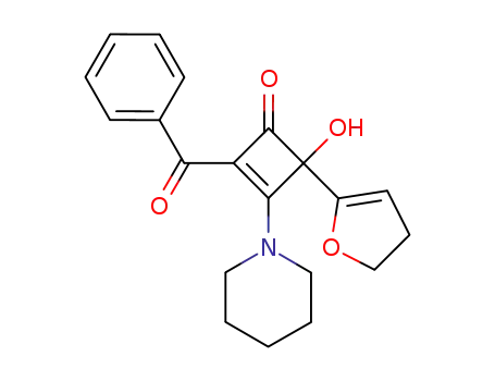 2-benzoyl-4-(2,3-dihydrofuran-5-yl)-4-hydroxy-3-(1-piperidinyl)-2-cyclobuten-1-one