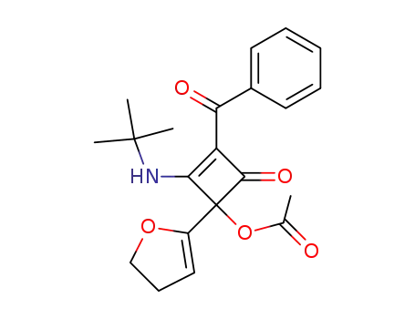 4-acetoxy-2-benzoyl-3-(tert-butylamino)-4-(2,3-dihydrofuran-5-yl)-2-cyclobuten-1-one