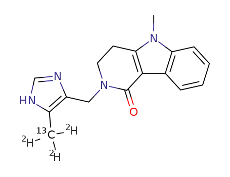 5-methyl-2-(<<5-13C2H3>methyl-1H-imidazol-4-yl>methyl)-2,3,4,5-tetrahydropyrido<4,3-b>indol-1-one