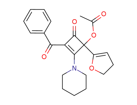 4-acetoxy-2-benzoyl-4-(2,3-dihydrofuran-5-yl)-3-(1-piperidinyl)-2-cyclobuten-1-one