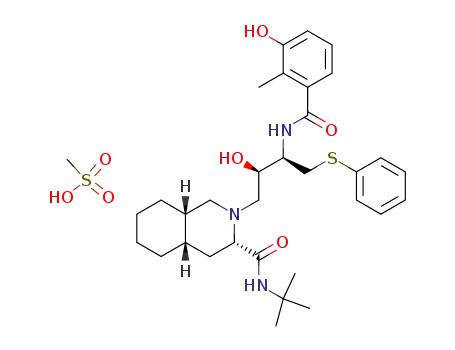 Molecular Structure of 159989-65-8 (Nelfinavir mesylate)