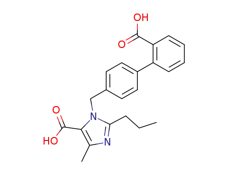 3-(2'-Carboxy-biphenyl-4-ylmethyl)-5-methyl-2-propyl-3H-imidazole-4-carboxylic acid