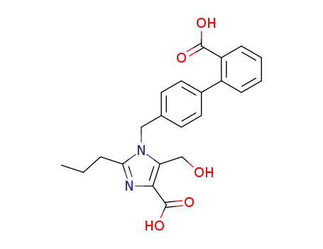 1-(2'-Carboxy-biphenyl-4-ylmethyl)-5-hydroxymethyl-2-propyl-1H-imidazole-4-carboxylic acid