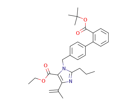 3-(2'-tert-Butoxycarbonyl-biphenyl-4-ylmethyl)-5-isopropenyl-2-propyl-3H-imidazole-4-carboxylic acid ethyl ester