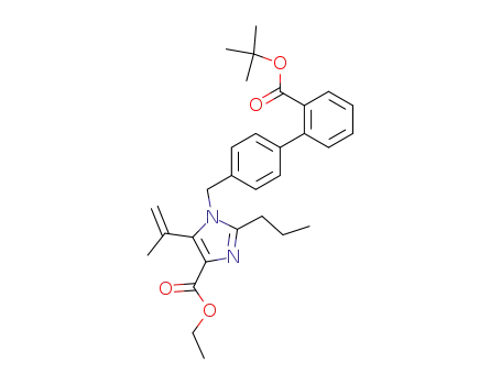 1-(2'-tert-Butoxycarbonyl-biphenyl-4-ylmethyl)-5-isopropenyl-2-propyl-1H-imidazole-4-carboxylic acid ethyl ester