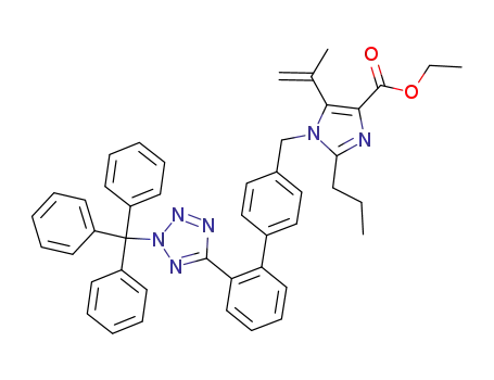 5-Isopropenyl-2-propyl-1-[2'-(2-trityl-2H-tetrazol-5-yl)-biphenyl-4-ylmethyl]-1H-imidazole-4-carboxylic acid ethyl ester