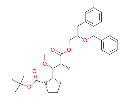 (S)-2-[(1R,2R)-2-((S)-2-Benzyloxy-3-phenyl-propoxycarbonyl)-1-methoxy-propyl]-pyrrolidine-1-carboxylic acid tert-butyl ester