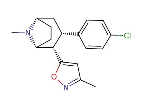 3β-(4'-chlorophenyl)-2β-(3'-methylisoxazol-5'-yl)tropane