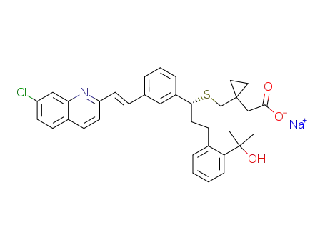 Molecular Structure of 151767-02-1 (Montelukast sodium)