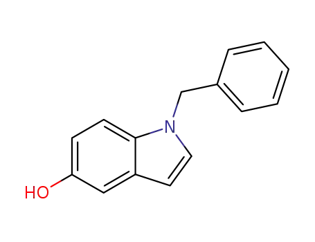 Molecular Structure of 142769-36-6 (1H-Indol-5-ol, 1-(phenylmethyl)-)