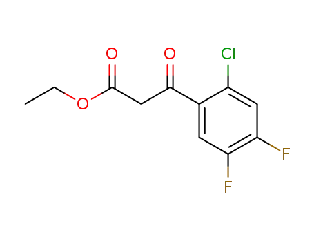 2-chloro-4,5-difluoro-β-oxobenzenepropanoic acid ethyl ester