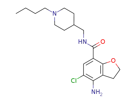 4-Amino-5-chloro-2,3-dihydro-benzofuran-7-carboxylic acid (1-butyl-piperidin-4-ylmethyl)-amide
