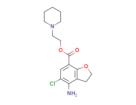 4-Amino-5-chloro-2,3-dihydro-benzofuran-7-carboxylic acid 2-piperidin-1-yl-ethyl ester