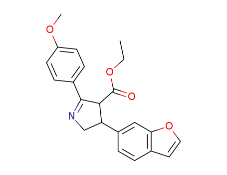 4-Benzofuran-6-yl-2-(4-methoxy-phenyl)-4,5-dihydro-3H-pyrrole-3-carboxylic acid ethyl ester
