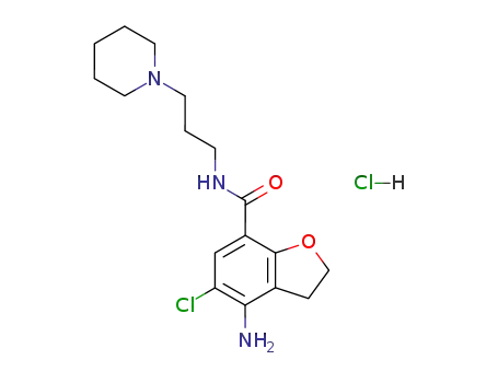 4-Amino-5-chloro-2,3-dihydro-benzofuran-7-carboxylic acid (3-piperidin-1-yl-propyl)-amide; hydrochloride