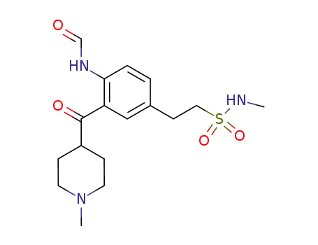 2-[4-formylamino-3-(1-methylpiperidine-4-carbonyl)phenyl]ethanesulphonic acid methylamide