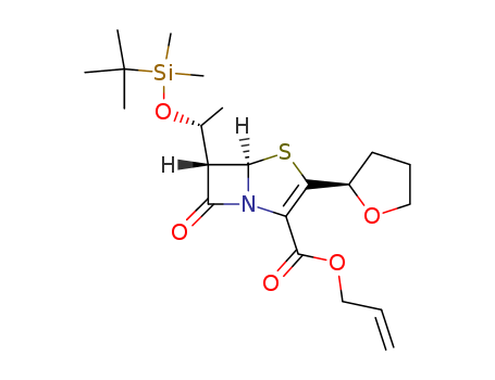 (5R,6S)-6-[(1R)-1-[[(1,1-DIMETHYLETHYL)DIMETHYLSILYL]OXY]ETHYL]-7-OXO-3-[(2R)-TETRAHYDRO-2-FURANYL]-4-THIA-1-AZABICYCLO[3.2.0]HEPT-2-ENE-2-CARBOXYLIC ACID 2-PROPENYL ESTER