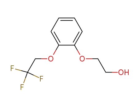 Molecular Structure of 160969-02-8 (2-[2-(2,2,2-Trifluoroethoxy)phenoxy]ethanol)