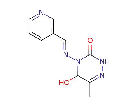 5-Hydroxy-6-methyl-4-{[1-pyridin-3-yl-meth-(E)-ylidene]-amino}-4,5-dihydro-2H-[1,2,4]triazin-3-one