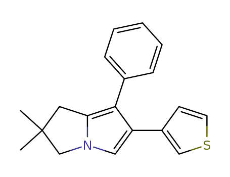 2,2-dimethyl-7-phenyl-6-(thiophen-3-yl)-2,3-dihydro-1H-pyrrolizine