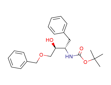 Molecular Structure of 193953-57-0 (Carbamic acid,
[(1S,2S)-2-hydroxy-3-(phenylmethoxy)-1-(phenylmethyl)propyl]-,
1,1-dimethylethyl ester)