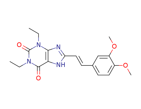 8-[(1E)-2-(3,4-dimethoxyphenyl)ethenyl]-1,3-diethyl-3,9-dihydro-1H-purine-2,6-dione