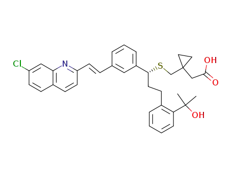 Molecular Structure of 158966-92-8 (Montelukast)