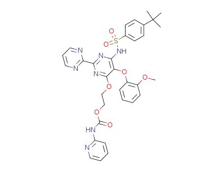 pyridin-2-ylcarbamic acid 2-[6-(4-tert-butyl-phenylsulfonylamino)-5-(2-methoxy-phenoxy)-2,2'-bipyrimidin-4-yloxy]-ethyl ester