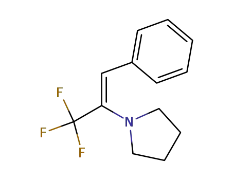 (Z)-1-(3,3,3-trifluoro-1-phenylprop-1-en-2-yl)pyrrolidine