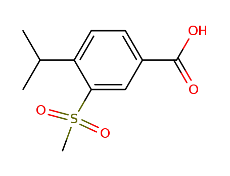 3-Methanesulfonyl-4-iso-propylbenzoic Acid