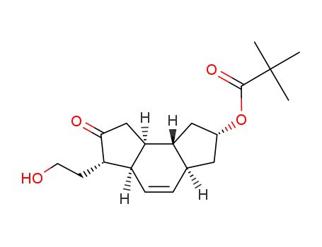 2,2-Dimethyl-propionic acid (2R,3aS,5aR,6S,8aS,8bR)-6-(2-hydroxy-ethyl)-7-oxo-1,2,3,3a,5a,6,7,8,8a,8b-decahydro-as-indacen-2-yl ester