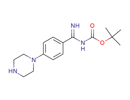 [Imino-(4-piperazin-1-yl-phenyl)-methyl]-carbamic acid tert-butyl ester
