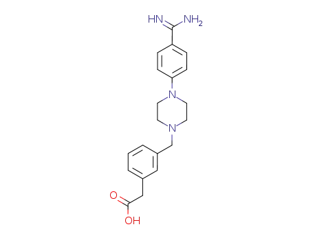 {3-[4-(4-Carbamimidoyl-phenyl)-piperazin-1-ylmethyl]-phenyl}-acetic acid