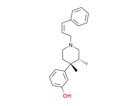 3-[(3R,4R)-3,4-Dimethyl-1-((Z)-3-phenyl-allyl)-piperidin-4-yl]-phenol