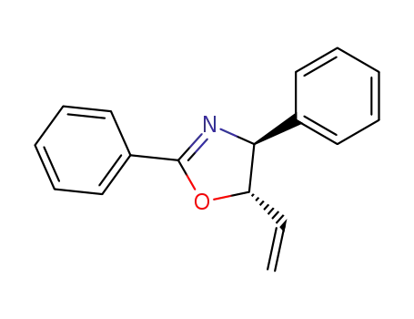 Molecular Structure of 216769-41-4 (Oxazole, 5-ethenyl-4,5-dihydro-2,4-diphenyl-, (4S,5S)-)