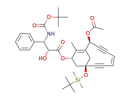(2R,3S)-3-tert-Butoxycarbonylamino-2-hydroxy-3-phenyl-propionic acid (Z)-(2S,9R,11S)-2-acetoxy-9-(tert-butyl-dimethyl-silanyloxy)-12-methyl-bicyclo[7.3.1]trideca-1(12),5-diene-3,7-diyn-11-yl ester