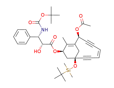 (2R,3S)-3-tert-Butoxycarbonylamino-2-hydroxy-3-phenyl-propionic acid (Z)-(2S,9R,11R)-2-acetoxy-9-(tert-butyl-dimethyl-silanyloxy)-12-methyl-bicyclo[7.3.1]trideca-1(12),5-diene-3,7-diyn-11-yl ester