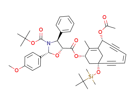 (2R,4S,5R)-2-(4-Methoxy-phenyl)-4-phenyl-oxazolidine-3,5-dicarboxylic acid 5-[(Z)-(2R,9S,11S)-2-acetoxy-9-(tert-butyl-dimethyl-silanyloxy)-12-methyl-bicyclo[7.3.1]trideca-1(12),5-diene-3,7-diyn-11-yl] ester 3-tert-butyl ester