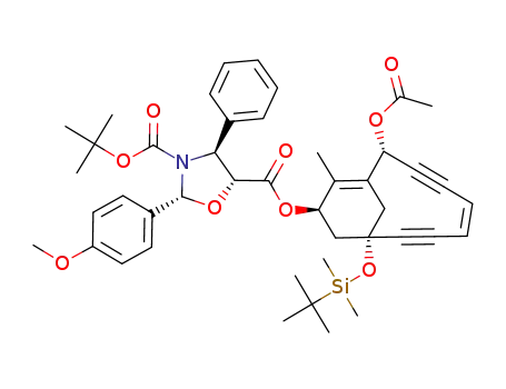 (2R,4S,5R)-2-(4-Methoxy-phenyl)-4-phenyl-oxazolidine-3,5-dicarboxylic acid 5-[(Z)-(2R,9S,11R)-2-acetoxy-9-(tert-butyl-dimethyl-silanyloxy)-12-methyl-bicyclo[7.3.1]trideca-1(12),5-diene-3,7-diyn-11-yl] ester 3-tert-butyl ester