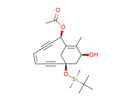 Acetic acid (Z)-(2R,9S,11S)-9-(tert-butyl-dimethyl-silanyloxy)-11-hydroxy-12-methyl-bicyclo[7.3.1]trideca-1(12),5-diene-3,7-diyn-2-yl ester