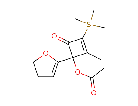 acetic acid 1-(4,5-dihydro-furan-2-yl)-2-methyl-4-oxo-3-trimethylsilanyl-cyclobut-2-enyl ester