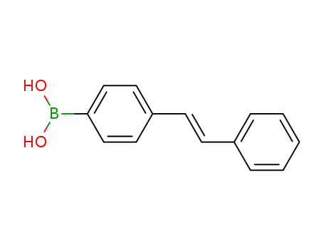 Molecular Structure of 250603-10-2 (Boronic acid, [4-[(1E)-2-phenylethenyl]phenyl]-)