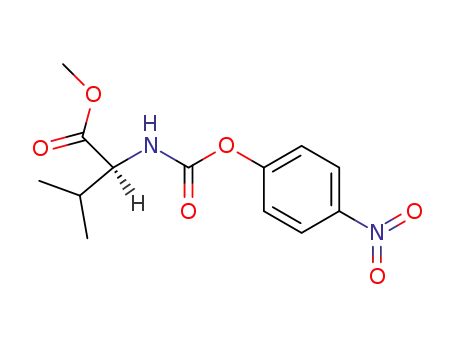Molecular Structure of 162537-10-2 (N-(4-Nitrophenoxycarbonyl)-L-valine Methyl Ester)