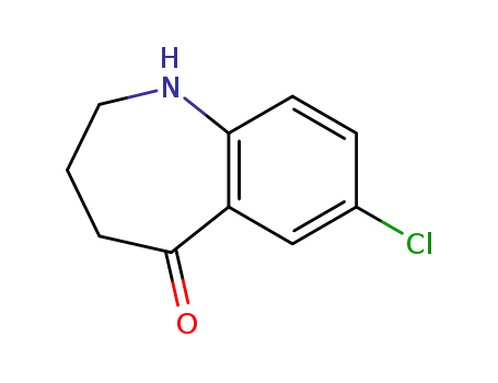 Molecular Structure of 160129-45-3 (7-CHLORO-1,2,3,4-TETRAHYDRO-BENZO[B]AZEPIN-5-ONE)